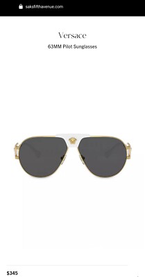 Versace Black & Gold Medusa Aviator Sunglasses Women’s New Versace VE2232 Medusa PILOT Shape Sunglasses with Luxury  main image 2
