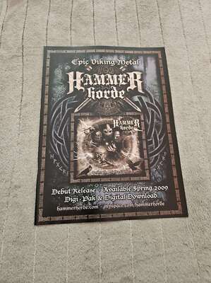 FPOT210 MAGAZINWERBUNG 12X9'' HAMMERHORDE: UNTER DEM MÄCHTIGEN EID