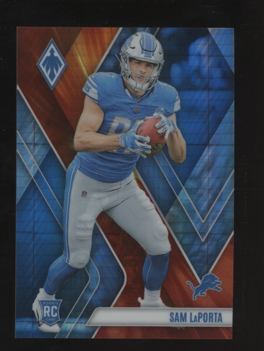 2023 Panini Phoenix Fire Burst #115 Sam LaPorta Detroit Lions RC Rookie 1/340