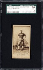 1887 N172 Old Judge J.J. (Jack) Kenyon St. Louis Whites SGC 7.5 Highest graded