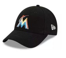 New Era Youth MLB The League Miami Marlins 9Forty Black Strapback