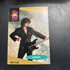 Jb30 Pro Set Super Stars 1991 Music Cards #17 Jimmy Page Led Zeppelin Legends