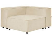 Modul-Ecksessel Leinen Beige Mit Niedriger RüCkenlehne Eckteil Modern Aprica