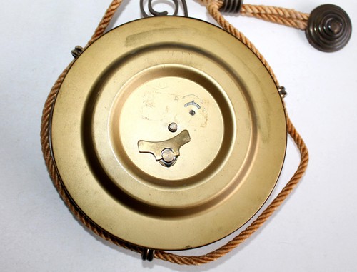 VEDETTE, JOLIE ANCIENNE HORLOGE PENDULE MURALE A REMONTEE MECANIQUE, FONCTIONNE! - Imagen 8 de 8