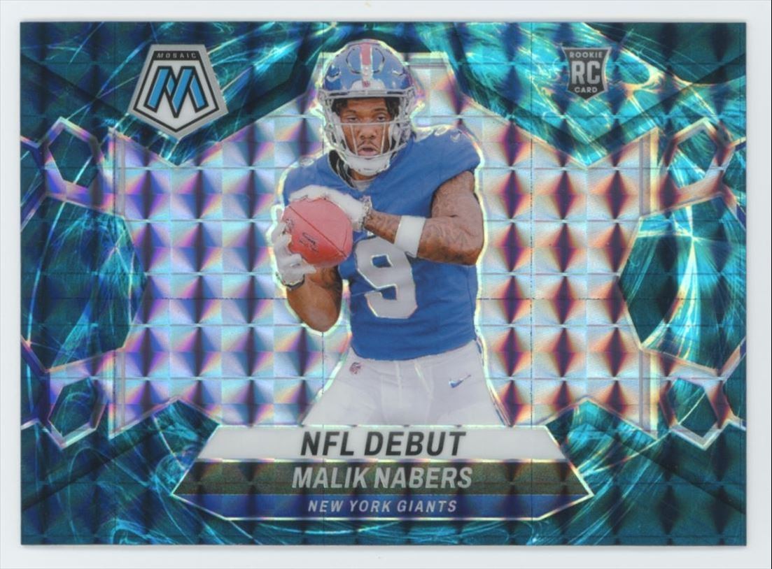 2024 Panini Mosaic GENESIS SP Malik Nabers Rookie Giants #284 C23