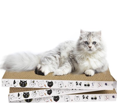 3 Pack Cardboard Cat Scratcher Refill Cat Scratch Pad Durable Cat Scratchers ...