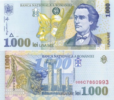 Romania - 1,000 Lei - P-106 - 1998 dated Foreign Paper Money - Paper Money - F