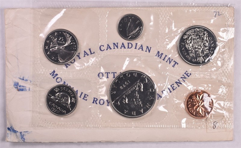 1972 Canada 6 Coin Proof Like Set 