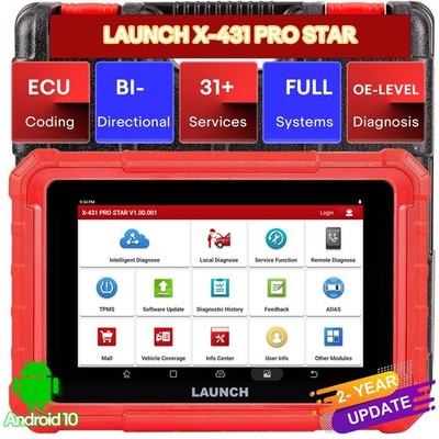 Launch X431 PRO STAR Bidirectional Diagnostic Scanner CAN FD DoIP E-C-U Coding