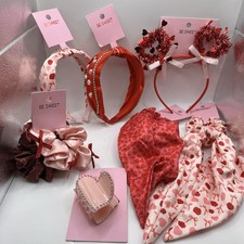 Be Sweet Hair Accessories Lot Headbands Scrunchies Scarf Bow Clip Set NEW
