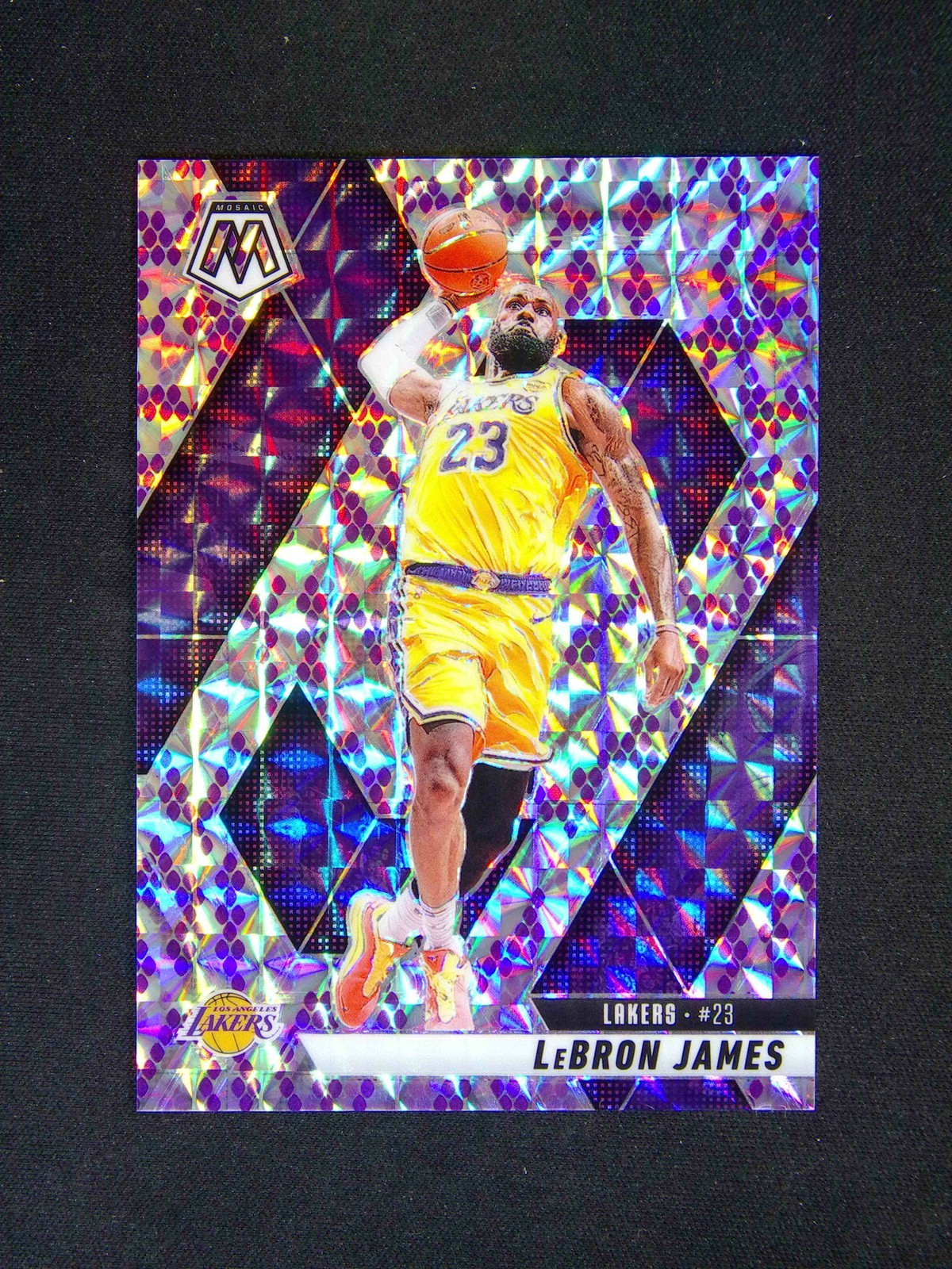 2024-25 Panini Mosaic LeBron James #180 Snakeskin Purple /24