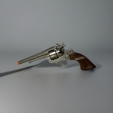Vintage Gonher Spain Die-Cast Cap Toy Revolver No.122 10.5  EUC