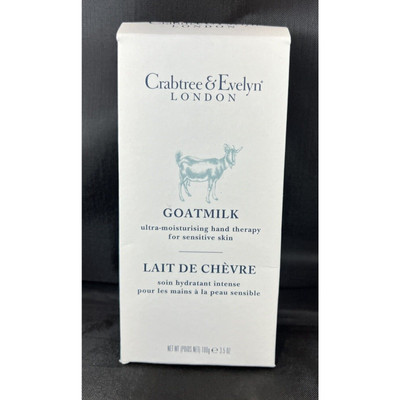 Crabtree & Evelyn Goatmilk Moisturizing Hand Therapy Cream Sensitive Skin 3.5 oz