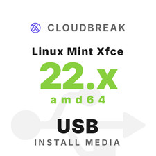 Linux Mint Xfce 22.x amd64 Bootable/Live Install USB NEW