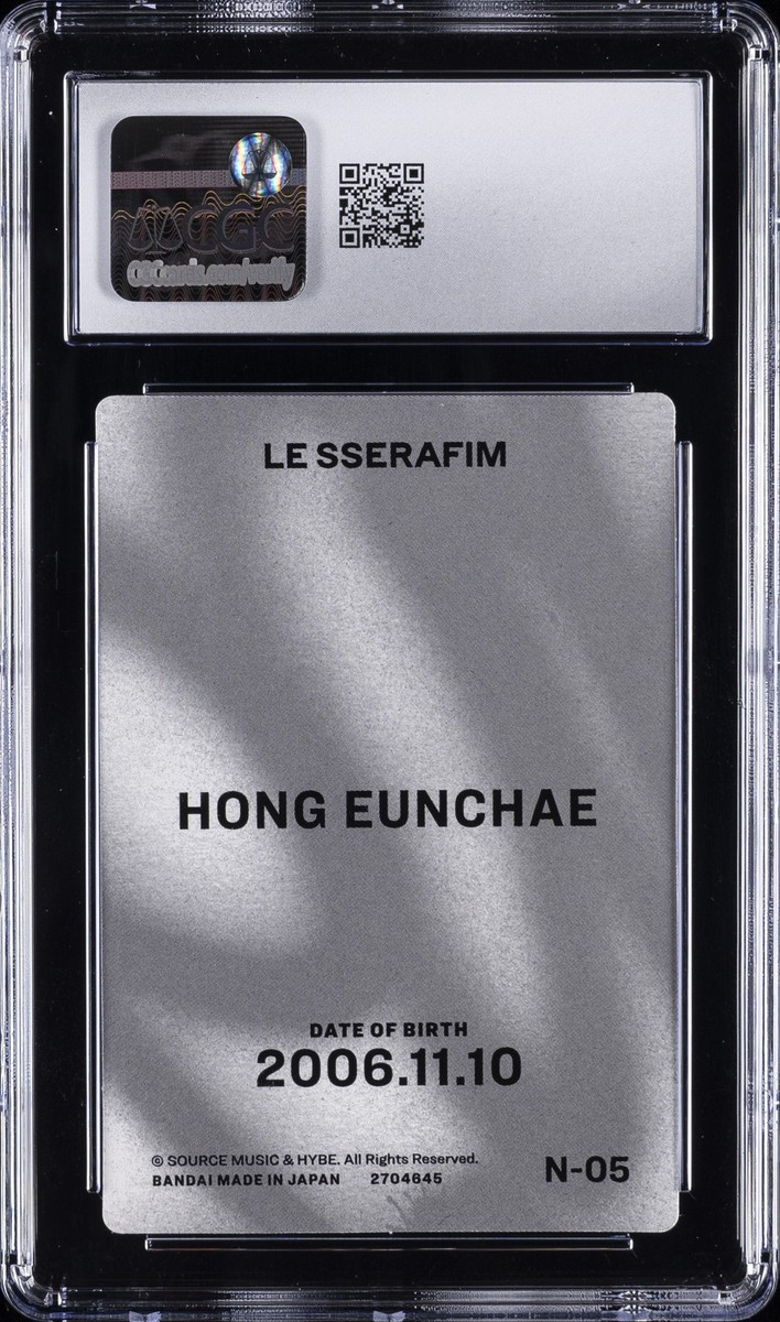 2023 LE SSERAFIM JPN WAFER CARDS #05 HONG EUNCHAE CGC 10 GEM MINT