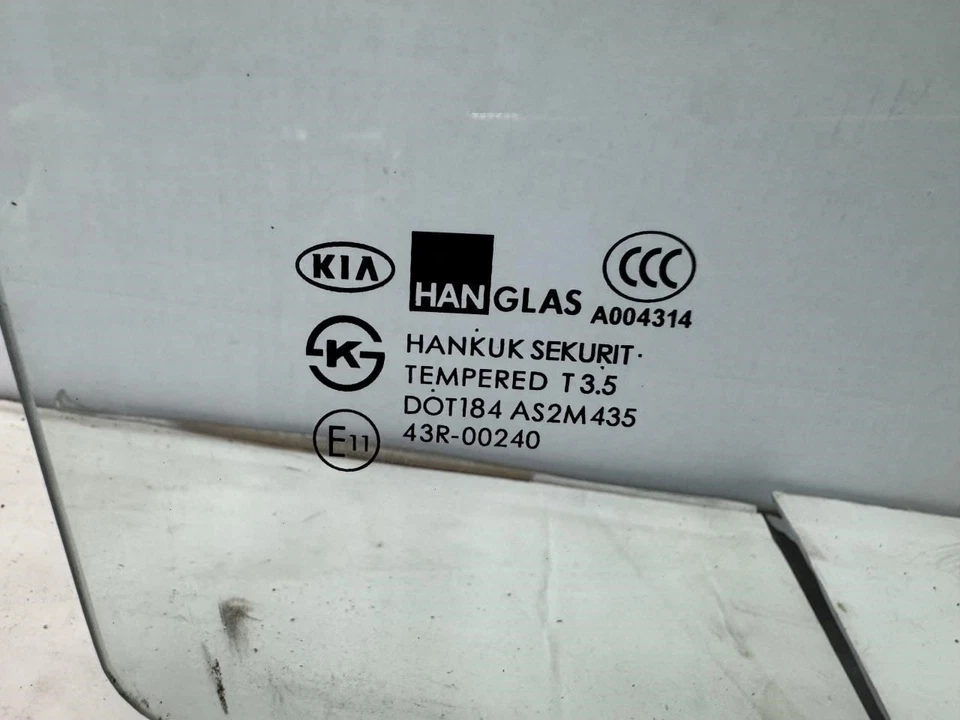 Kia Sorento 2003-2009 pasajero puerta delantera cristal transparente OEM Foto 2 de 3