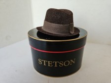 Miniature Stetson Hat with Original Oval Box-Saleman Sample