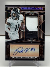 2023 OBSIDIAN PARKER WASHINGTON ORANGE PATCH AUTO #45/49