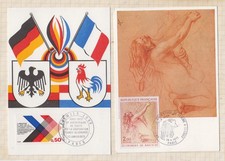 26G648 CARTES MAXIMUM   1973 lot de 2 diverses  (voir scans )