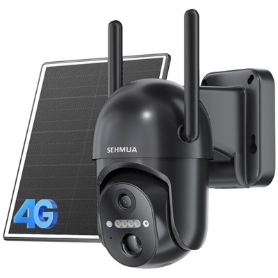 Solar Powered 4G LTE Outdoor Security Camera