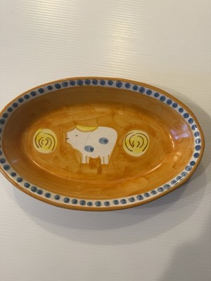 Amalfi Collection Nuova Vietri Oval Dish Italy Hand Made 