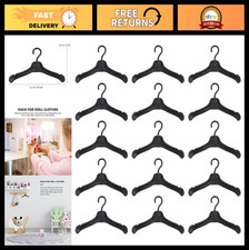 Mini Doll Clothes Hangers 50Pcs - Plastic Outfit Racks for 12" Dolls, Lightweigh