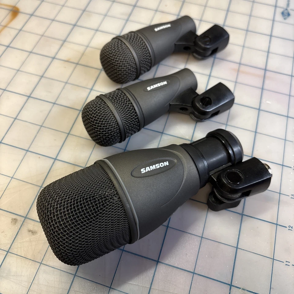 Samson Drum Microphone LOT OF 3: 2-Q72’s, 1-Q71 with Mount Clip - Image 3 of 4