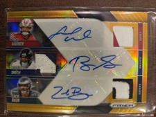 2025 Prizm Gold Fred Warner Roquan Smith Zack Baun Triple Patch Auto TPA-LB /10