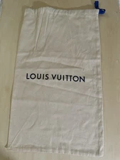 Louis Vuitton 100 % Cotton Drawstring Dust bag  19” x 12'' Inches.