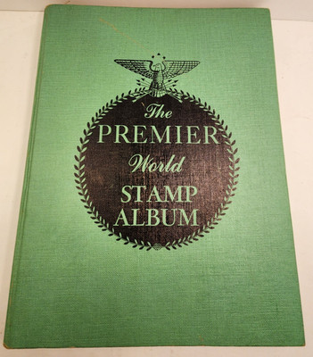 1959 THE PREMIER WORLD STAMP ALBUM-GROSSMAN PUBLISHNG 1959 Some STAMPS Nice