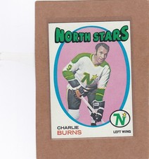 1971-72 TOPPS HOCKEY CHARLIE BURNS #21 NORTH STARS NM *A38409