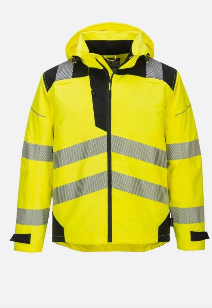 PORTWEST PW3 HI-VIS WINTER JACKET – T400 Safety Rain Reflective image 1