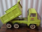 Vintage Hydraulic Tonka Dump Truck  Lime Green, In Good Working Order