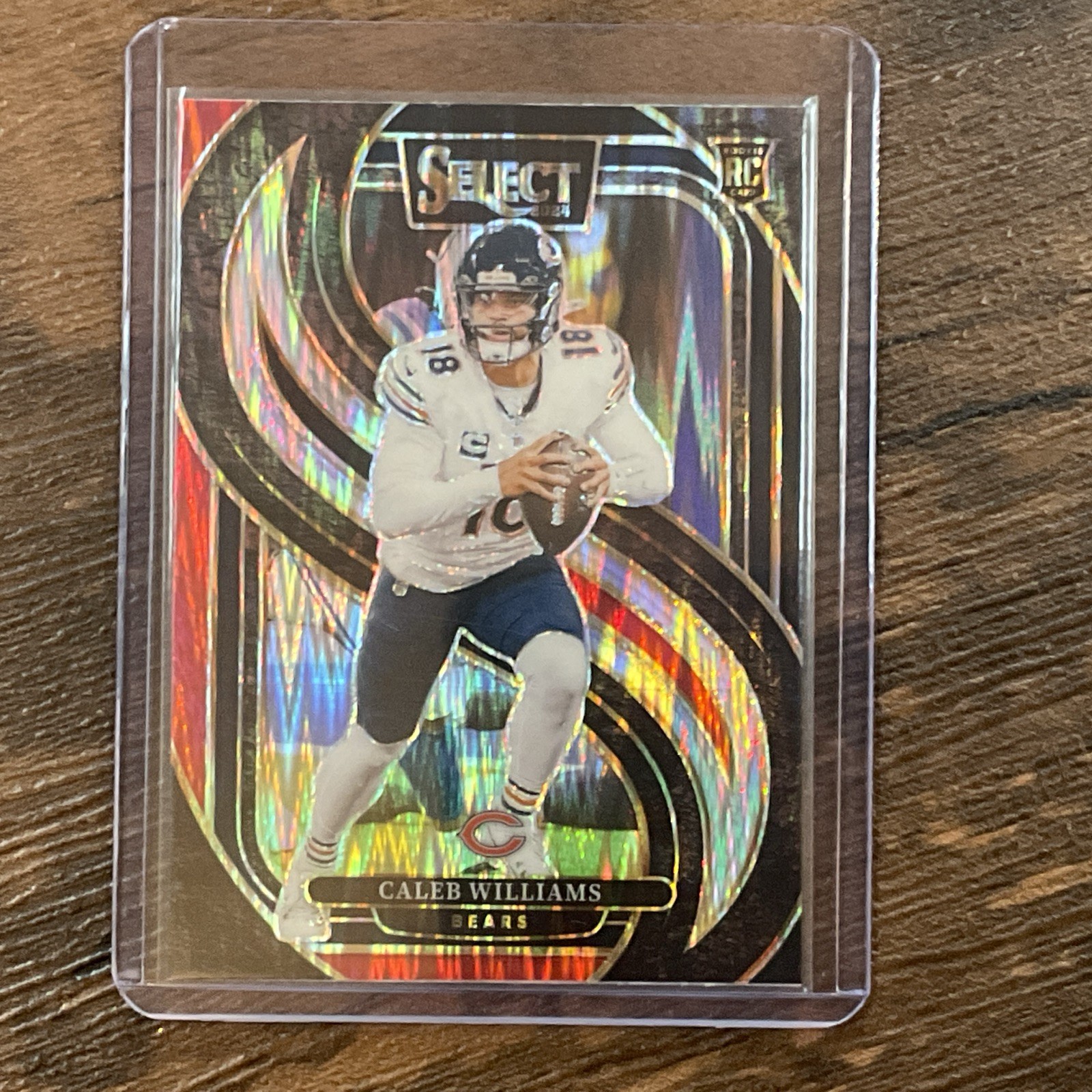 2024 Panini Select - Premier Level Caleb Williams #114 Black & Red Shock Prizm