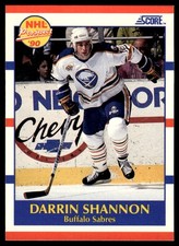 1990-91 Score American DARRIN SHANNON #410 Buffalo Sabres NHL Prospect RC