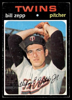 1971 Topps Bill Zepp Minnesota Twins #271