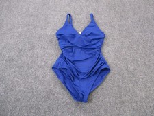 Tommy Bahama One Piece Swimsuit Women 4 Blue Cross Front Beach Ocean Pool NEW