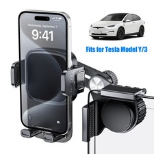 Car Phone Mount for Tesla Model 3/Y/Cybertruck Screen 360 Adjustable Clip Holder