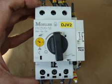 LOT OF 4 MOELLER MOTOR PROTECTIVE CIRCUIT BREAKERS PKZM0-1,6