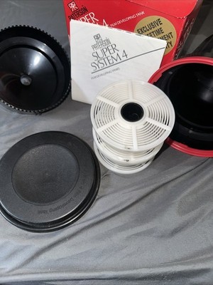 Paterson Super System 4 Darkroom Film Developing Tank With 2 Reels New Unused V1