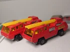 Lot of 2 Lesney Matchbox Fire engine Blaze Buster airport Crash Tender No. 22
