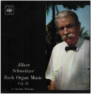 Albert Schweitzer Bach Organ Music Vol.3 NEAR MINT CBS Vinyl LP