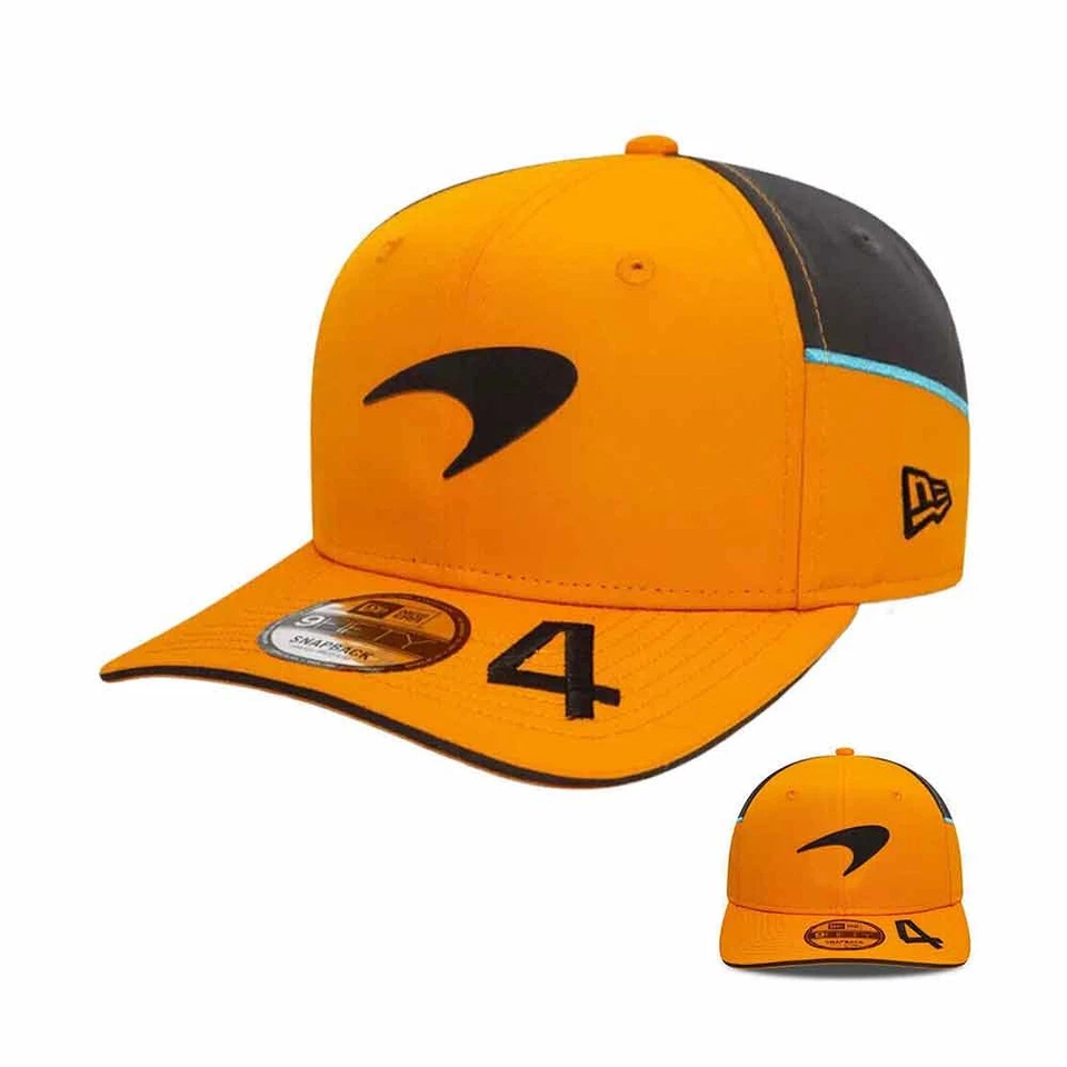 McLaren F1 Lando Norris Driver Womens Mens Baseball Cap Papaya Sports Hat