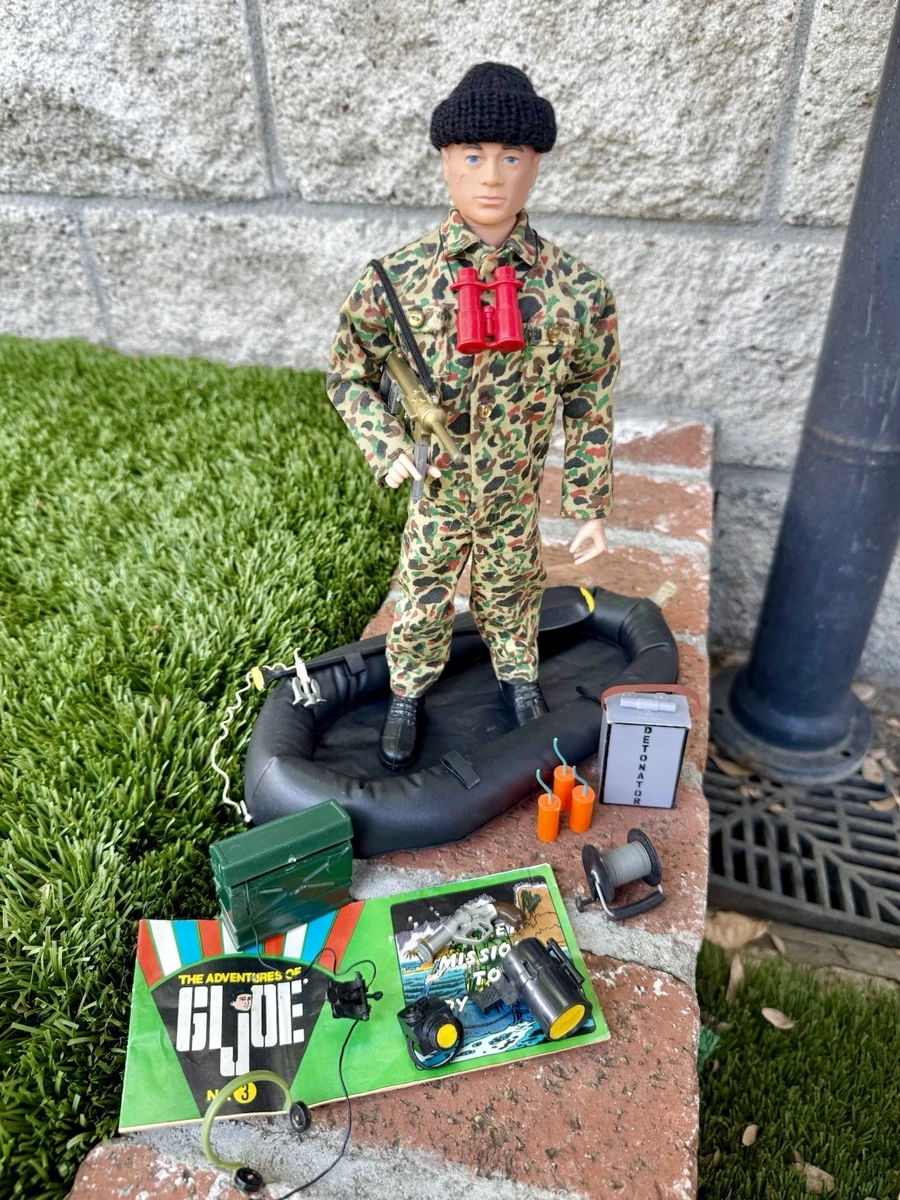 60年代　ハスブロ　GIジョー　カモフラージュ　　海兵隊　装備セット GI Joe Hasbro the '60s Action Marine Figure Vintage Rare with