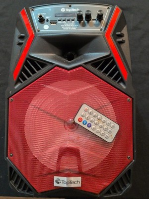 BLUETOOTH SPEAKER ANGEL 8 TOPTECH AUDIO EXTRA BASS  RECHARGEABLE FM RADIO  