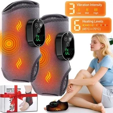 1/2Pcs Foot Ankle Massager Pain Relief with 6 Heat Levels, 3 Vibration Modes