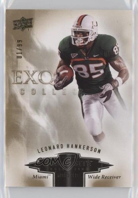 2010 Upper Deck Exquisite Collection Rookies 1/99 Leonard Hankerson #ER-LH 9b4