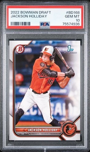 2022 BOWMAN DRAFT JACKSON HOLLIDAY PSA 10