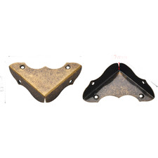 Vintage Style Iron Corner Protectors 4.2x2.4x0.5cm 3.5x3.5x1.2cm 4.4x3.2x2.4cm
