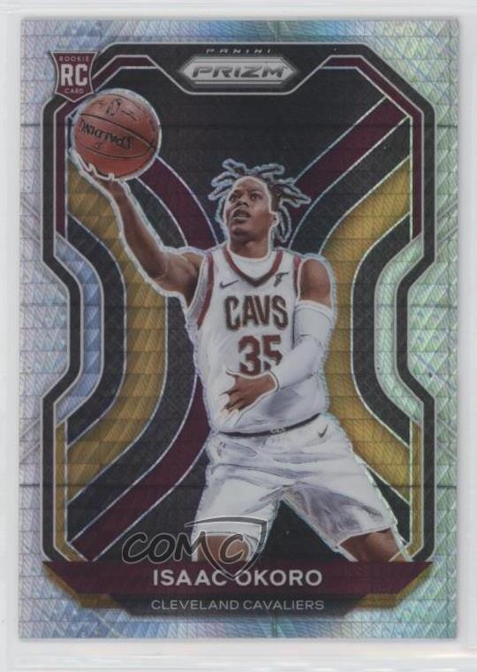 2020-21 Panini Prizm Hyper Prizm Isaac Okoro #298 4f5